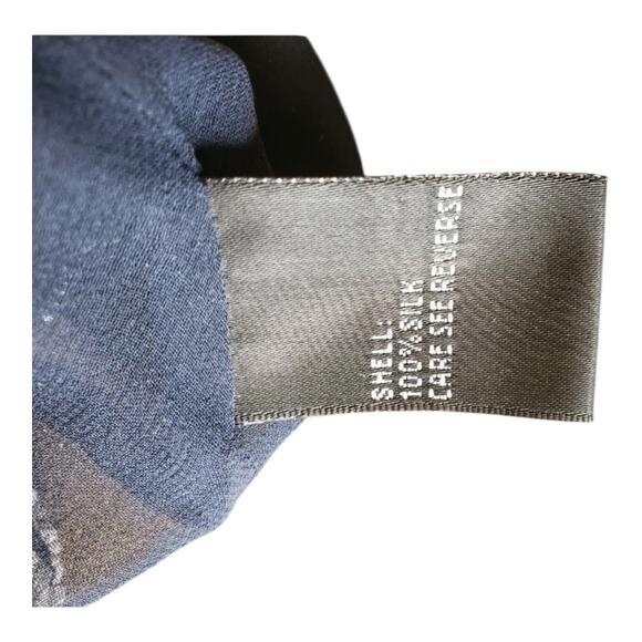 Carmen Marc Valvo Blue Floral Beaded Top Size 2 - Picture 5 of 8